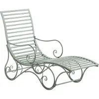 CLP Metal tuinligbed Amiens - Groen, antiek