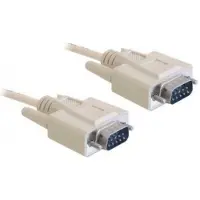 DeLOCK Premium seriële RS232 kabel 9-pins SUB-D (m) - 9-pins SUB-D (m) / gegoten connectoren - 3 meter
