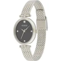 GUESS Analoog horloge zwart / zilver