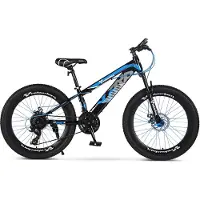 Velo Urban 24 Inch Kinder Mountainbike – 21-speed Shimano – Schijfremmen – Blauw & Zwart