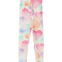 s.Oliver legging met hartjes ecru Meisjes Stretchkatoen Hartjes - maat 104