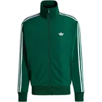 Adidas Originals Sweatvest 'Firebird' donkergroen / wit