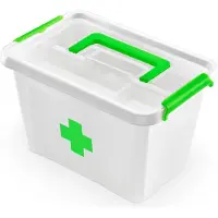 Orplast EHBO opbergdoos - 29,5 × 20 × 18,5 cm - Inzetbak + Antibacterieel