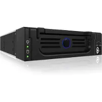 Icy Box Uithaalbare SATA-rack - ICY BOX - IB-138-SK-B-II - Zwart aluminium - 1 bay van 3,5 inch - SATA-interfaces
