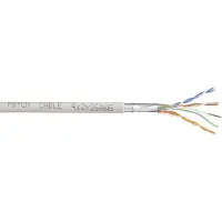 TRU COMPONENTS Netwerkkabel CAT 5e SF/UTP 4 x 2 x 0.14 mm² Wit 50 m
