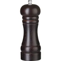 Hendi Houten pepermolen – donker hout – verstelbaar roestvrijstalen mechanisme – ⌀57x(H)165mm