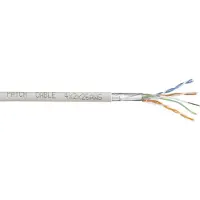 TRU COMPONENTS Netwerkkabel CAT 6 SF/UTP 4 x 2 x 0.27 mm² Wit 50 m