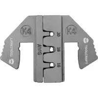 Toolcraft PLE-0K4 Krimp-onderdelen Geschikt voor connector: DUITS Krimpbereik AWG: 16 tot 20 AWG Geschikt voor merk: PZ-500