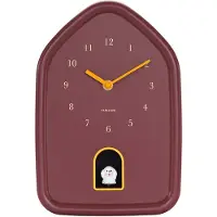 Karlsson wandklok modern doggy bordeaux- Ø29,1cm