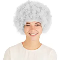 TecTake dressforfun - pruik clown Afro wit - verkleedkleding kostuum halloween verkleden feestkleding carnavalskleding carnaval feestkledij partykleding - 303639