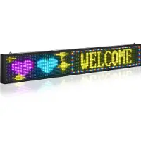 Vevor Programmeerbaar LED-bord P10 Full Color Flexibel Digitaal Scrollpaneel