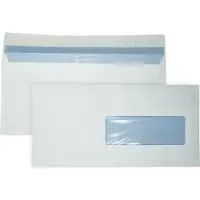 DULA C5/6 Enveloppen - Bank envelop - Venster rechts - 114 x 229 mm - 500 stuks - zelfklevend met plakstrip - 80 Gram -