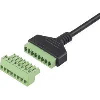 Renkforce RJ45 Netwerk Adapterkabel [1x RJ45-stekker 8p8c - 1x Klemverbinding] 30 cm Zwart