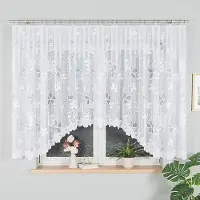 Hobby Hall - Renata Serie - Jacquard Gordijn - 400x150 cm - Wit