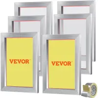 Vevor 6 stuks aluminiumlegering zeefdrukframe zeefdrukpers 10 x 14 inch