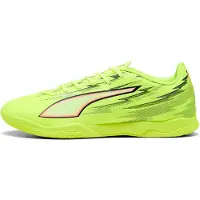 Puma ULTRA 6 PLAY IT uniseks voetbalschoenen, Zwart/Rood/Geel, Maat 40
