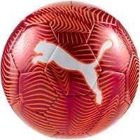 Puma FINAL Graphic voetbal, Grijs/Rood, Maat 4