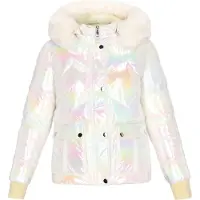 Mymo Winterjas rosa / wit