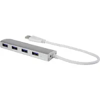 Renkforce RF-3703155 USB-hub 4 poorten USB-A USB 3.0 5 GBit/s Aluminium