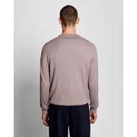 Lyle & Scott Lyle and Scott Cotton merino crew neck mauve
