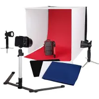 Caruba Portable Fotostudio 40x40x40cm + Led Lamp (2x)