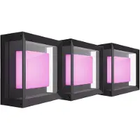 Philips Hue Econic Applique Murale White and Color Noir Moderne Lot de 3