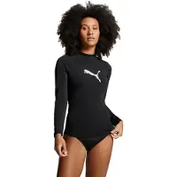 Puma dames zwemshirt met lange mouwen, model "Rash Guard", kleur zwart, maat M