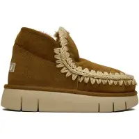 Mou Dames Laarzen Eskimo Bounce Sneaker - Cognac - Maat 36