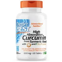 Doctors Best - Hoogabsorberende Curcumine uit Kurkumawortel met C3 Complex &amp; BioPerine, 1000mg - 120 tabletten