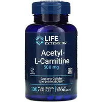 Life Extension - Acetyl-L-carnitine, 500 mg - 100 capsules