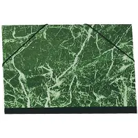 Exacompta Tekenmap gemarmerd vernist papier met elastieken 52x67 - Raisin - Groen