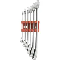Toolcraft 824124 Steek-ringratelsleutelset 6-delig Sleutelbreedte (metrisch) 8 - 19 mm