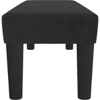 vidaXL Bankje 100x30x30 cm fluweel zwart