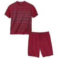 Atlas For Men - Zomerpyjama met micromotieven - Heren - Verkrijgbaar in grote maten - L