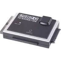 Renkforce HDD-adapter [1x USB 2.0 A-connector - 1x IDE-aansluiting 40-polig, IDE-aansluiting 44-polig, SATA-combinatieconnector 7+15-polig]