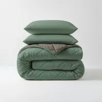 Sleeptime Lazy Dekbed Zonder Overtrek - Groen/Kaki 240 x 200 cm