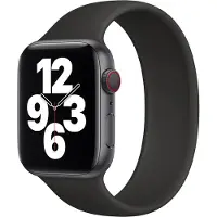 Apple Siliconen solobandje voor de Watch | 38/40/41/42 mm - Maat 3 - Zwart