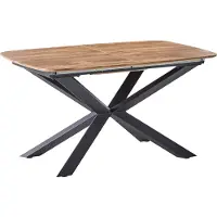 Beliani GAIRDNER - Eettafel uitschuifbaar - Bruin - 140/180 x 90 cm - MDF