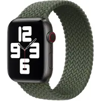 Apple Gevlochten solobandje voor de Watch | 38/40/41/42 mm - Maat 9 - Inverness Green