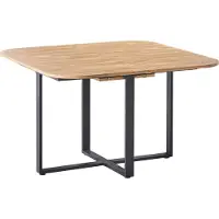 Beliani COOPER - Eettafel uitschuifbaar - Bruin - 120/160 x 120 cm - MDF