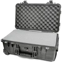 Peli 1510 Protector Case Zwart Trolley met plukschuim