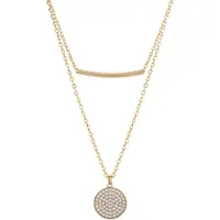 Faina Ketting goud / transparant