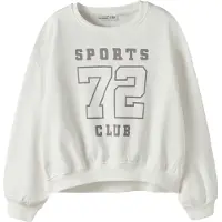 Name it Sweatshirt 'NKFTAYA' lichtgrijs / wit