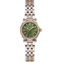 Gc Analoog horloge 'Gleam Mini' rose-goud / olijfgroen / zilver