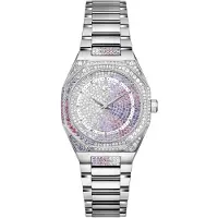 Gc Analoog horloge 'Coussin Sleek Lady' lila / pink / zilver / wit