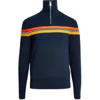 Marks & Spencer Trui navy / goudgeel / oranje / wit