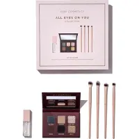 SOSU Cosmetics | All Eyes On You Gift Set - Eyeshadow Palette - 4 Luxurious Brushes - Vanilla Lipoil - Vegan
