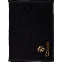 Pxp 2 x Handdoekje zwart met goud borduursel logo