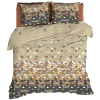 Satin d'or Scoop Dekbedovertrek - Lits-jumeaux - 240x200/220 cm - Bruin