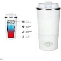 NILS Thermosbeker Wit 510ml - Comfortabele Grip & Lange Isolatie